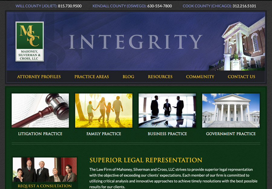 Corporate Attorney Web Design