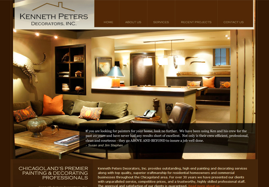 Painting Contractor Web Design Weblinx