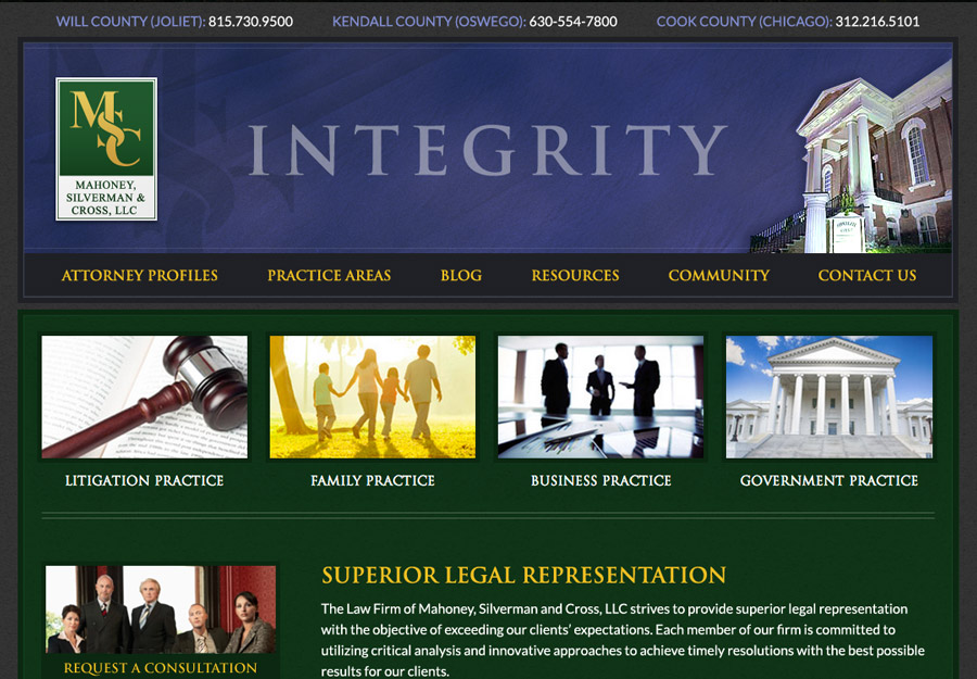 Corporate Attorney Web Design