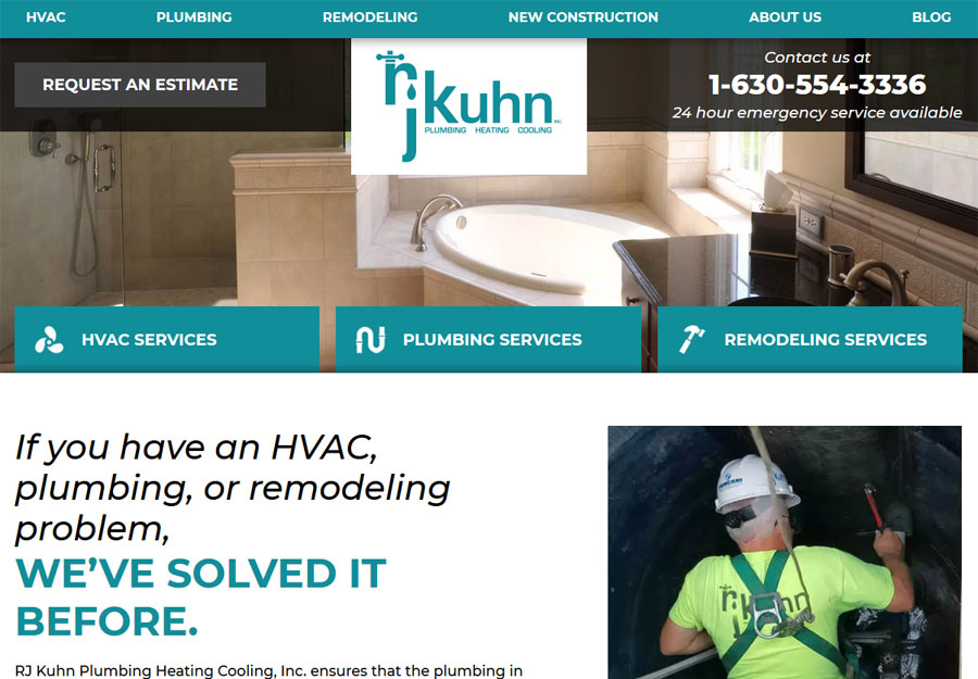 Plumbing Company Web Design